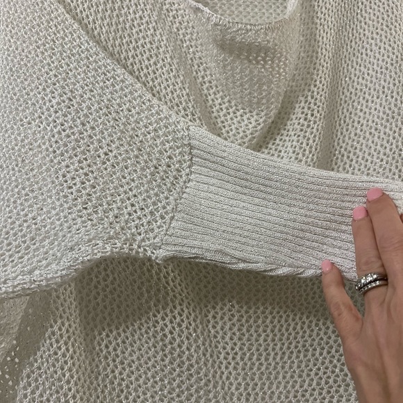 Shimmery Open-weave Sweater - Picture 4 of 5